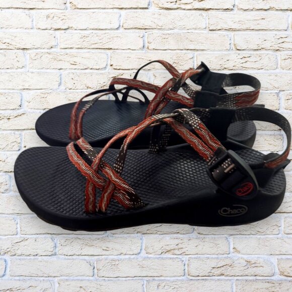 Chaco Womens ZX1 Classic Patriot Dream Sandal Red/Blue Double Strap Size - Picture 2 of 5